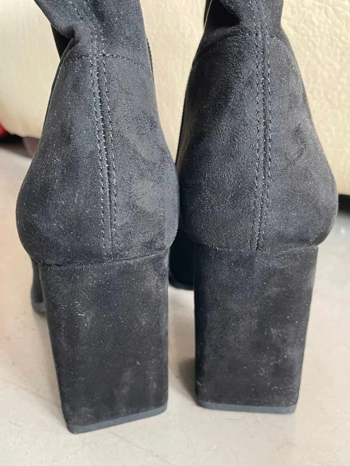 Botines elásticos H&M negros de tacón plano y punta cuadrada Talla 39 nuevos – photo 4
